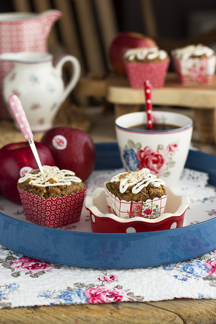 Muffins de Manzana Saludable tiernos y deliciosos