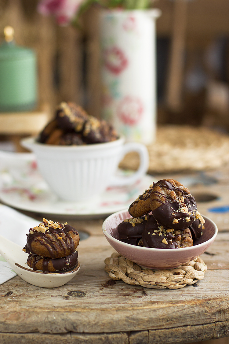 Cookies de Cacahuetes con solo 4 ingredientes, sencilla y saludable