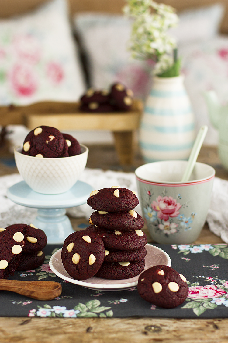 Cookies Red Velvet Saludables sin gluten y sin azúcar