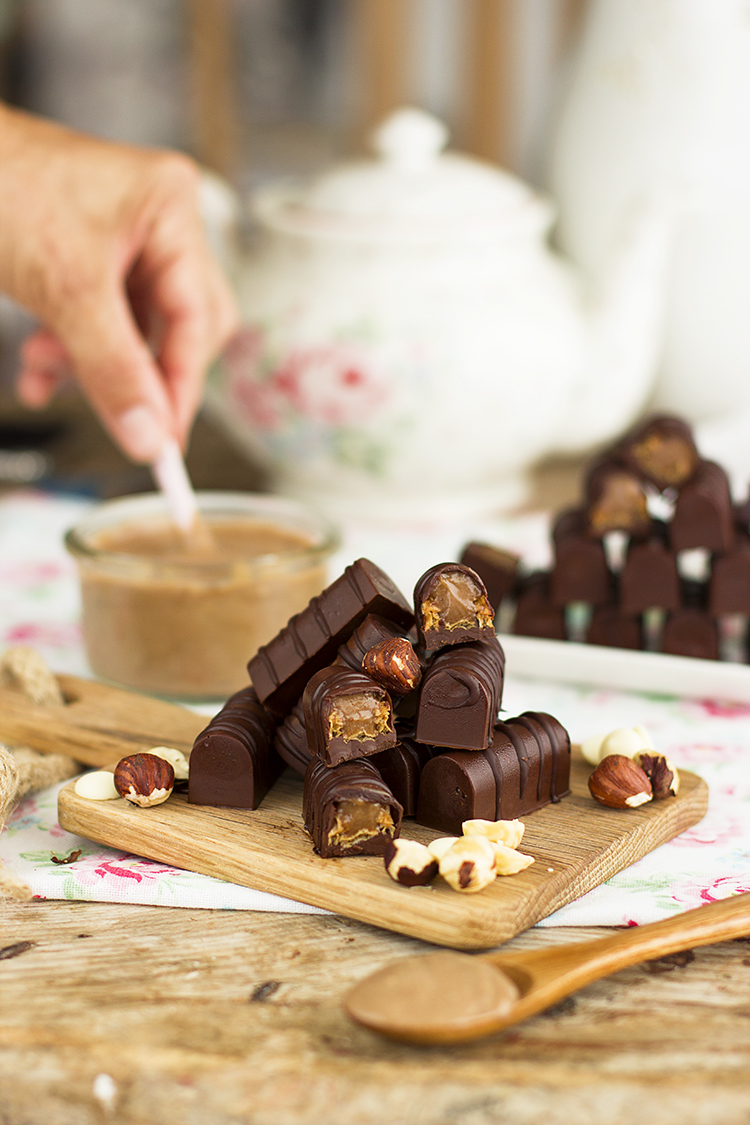 Chocolatinas Kinder Bueno fáciles de hacer y hechas en casa.